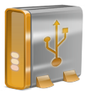 Orange USB Icon